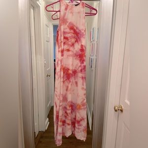 Tie dye midi dress